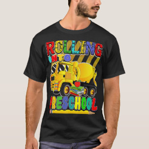 Rückkehr zur Schul-Mischer-LKW - Rollt in den Kind T-Shirt