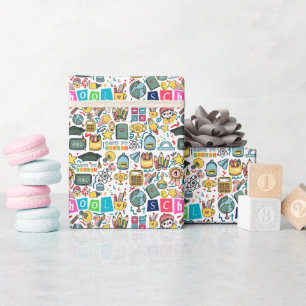 Rückkehr zur Schule Geschenkpapier