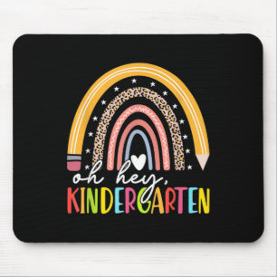 Rückkehr zur Schule Schüler Lehrer Regenbogen Oh H Mousepad