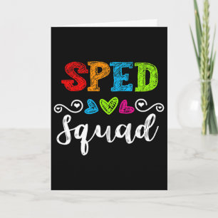 Rückkehr-zur-Schule-Team-Geschenk für Sonderpädago Karte