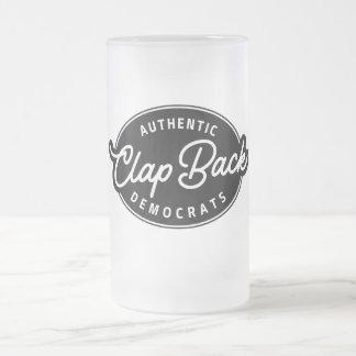 Rückkopplungsdemokraten Mattglas Bierglas