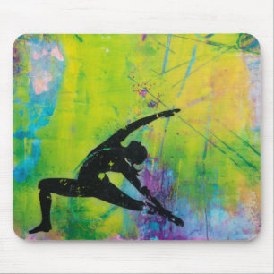 RückKriegers-Yoga-Mädchen Mousepad