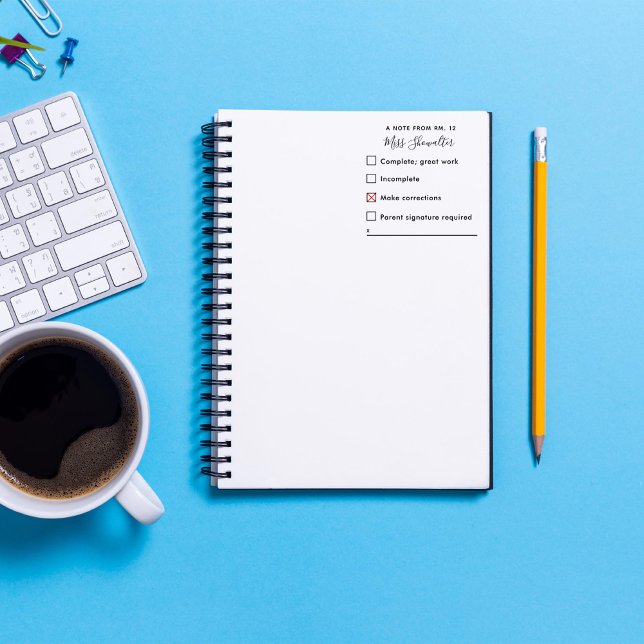 Rückmeldung der Hausaufgaben Gummistempel (Von Creator hochgeladen)