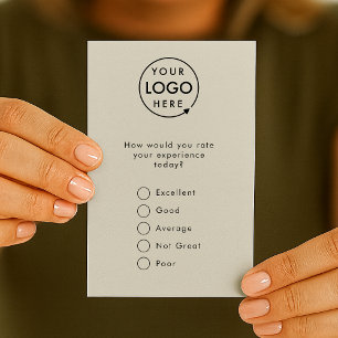 Rückmeldung   Moderne Minimalistisch-Grau-Logo-Umf Visitenkarte