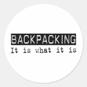 Rückpackung Runder Aufkleber