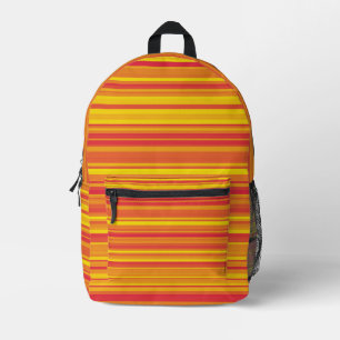 Rucksack aus orangefarbenem Gelben Streifen