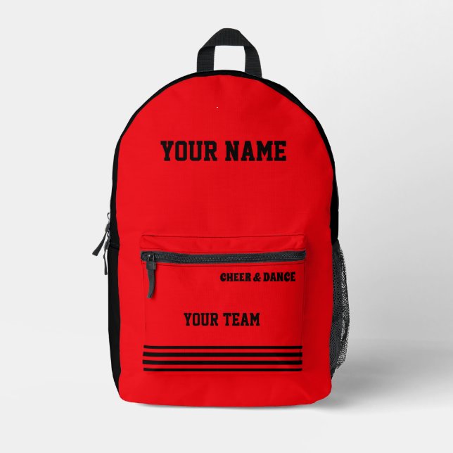 Rucksack Cheer Team Cheerleader Personalisiert sch (Vorderseite)