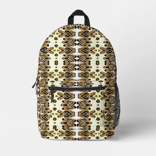 Rucksack, ein elegantes, mehrfarbiges Blumenmuster Bedruckter Rucksack