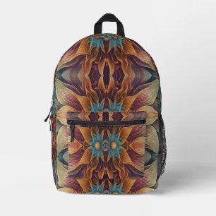 Rucksack, Ein elegantes, vielfarbiges klassisches  Bedruckter Rucksack