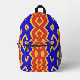 Rucksack, ein elegantes, vielfarbiges klassisches  bedruckter rucksack
