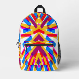 Rucksack, ein elegantes, vielfarbiges Streifen-Mus Bedruckter Rucksack