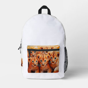 Rucksack - Five Lions Cubs Kunstwerk