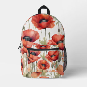 Rucksack für Blume mit Aquarellfarbe