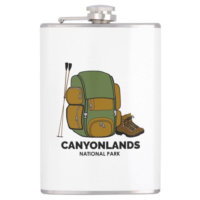 Rucksack für den Canyonlands-Nationalpark Flachmann (Vorderseite)
