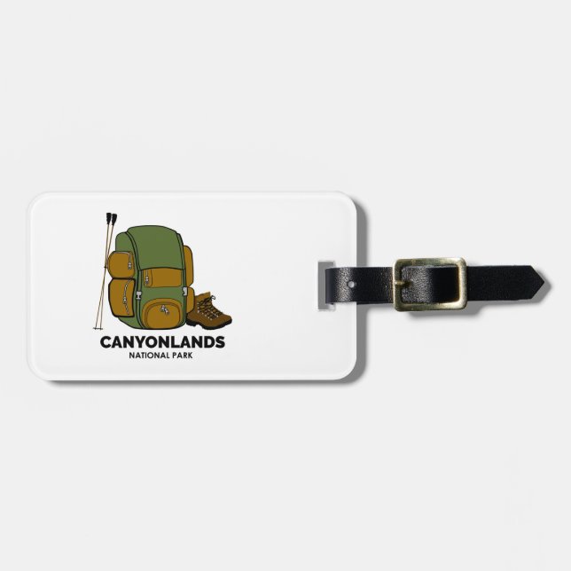 Rucksack für den Canyonlands-Nationalpark Gepäckanhänger (Vorderseite horizontal)