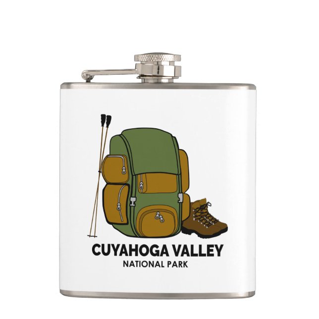 Rucksack für den Nationalpark Cuyahoga Flachmann (Vorderseite)