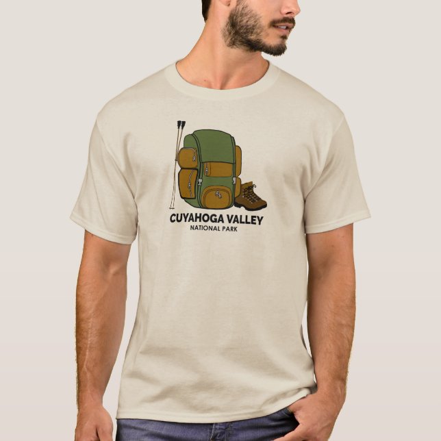 Rucksack für den Nationalpark Cuyahoga T-Shirt (Vorderseite)
