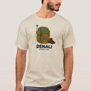 Rucksack für den Nationalpark Denali T-Shirt