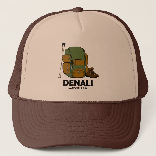 Rucksack für den Nationalpark Denali Truckerkappe (Vorderseite)