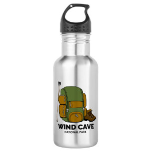 Rucksack für den Nationalpark der Windhöhle Edelstahlflasche