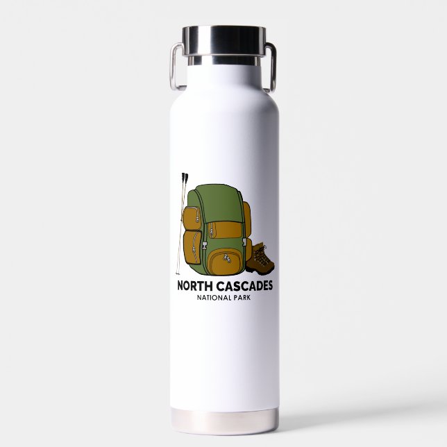 Rucksack für den Nationalpark North Cascades Trinkflasche (Vorne)