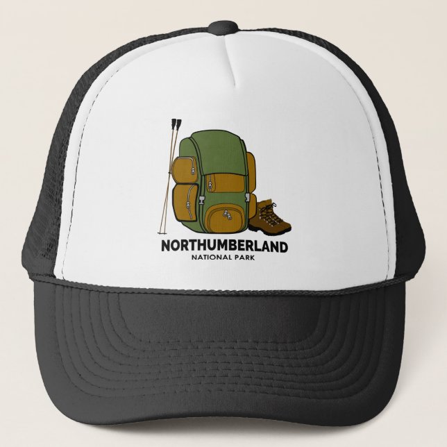 Rucksack für den Nationalpark Northumberland Truckerkappe (Vorderseite)