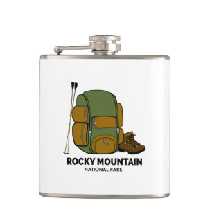 Rucksack für den Nationalpark Rocky Mountains Flachmann