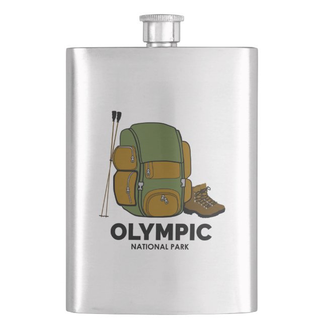 Rucksack für den Olympischen Nationalpark Flachmann (Vorderseite)