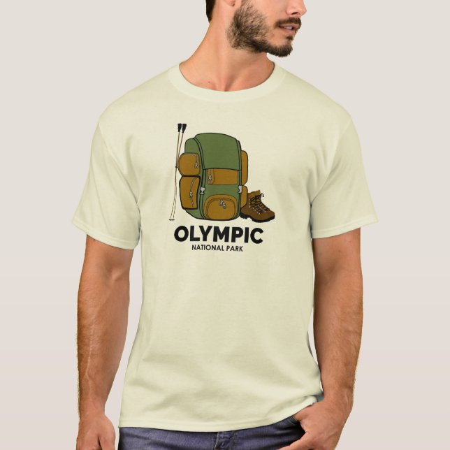 Rucksack für den Olympischen Nationalpark T-Shirt (Vorderseite)