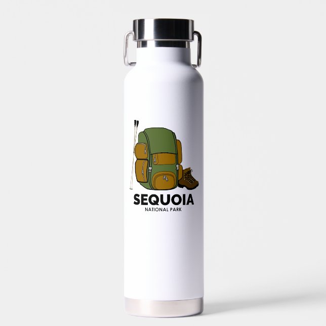 Rucksack für den Sequoia-Nationalpark Trinkflasche (Vorne)