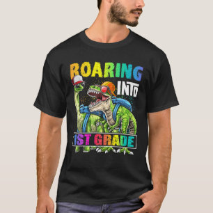 Rucksack für Dinosaurier der ersten Klasse Zurück  T-Shirt