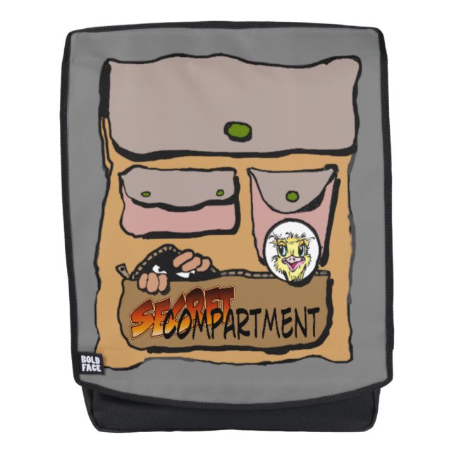 Rucksack für Erwachsene im geheimen Kompartiment C (Vorderseite)