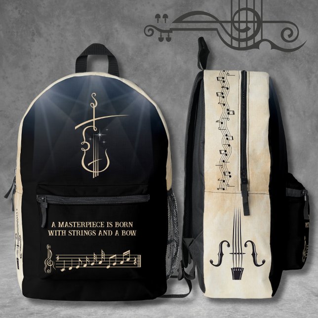 Rucksack für künstlerisch-violinistische Musikinst (Artistic Violinist Musical Instrument Backpack)