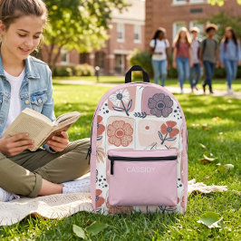 Rucksack für pastellfarbene Blume
