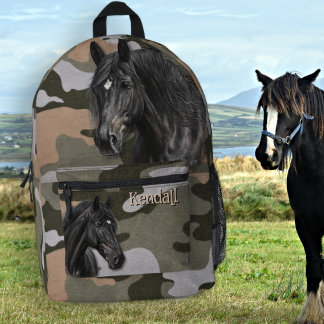 Rucksack für Schwarze Pferde Camouflage