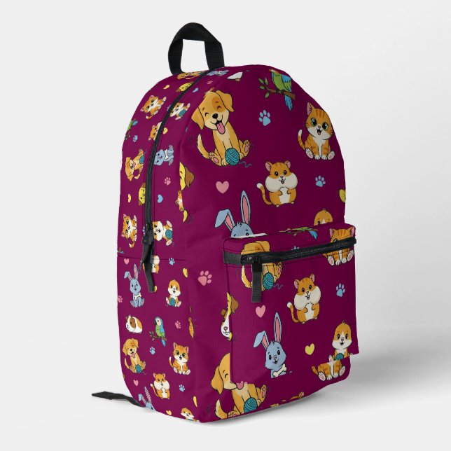 Rucksack für Tierliebhaber (Rückseitige Ecke links)