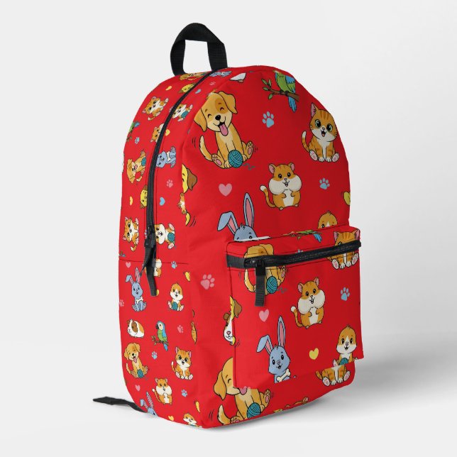 Rucksack für Tierliebhaber (Rückseitige Ecke links)