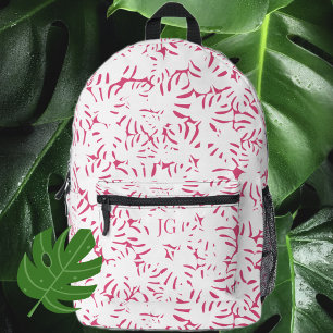 Rucksack für tropische Blätter an der Küste von Pi
