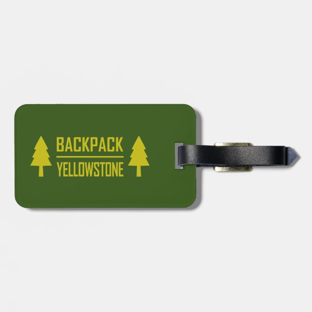 Rucksack Gepäckanhänger (Rückseite horizontal)