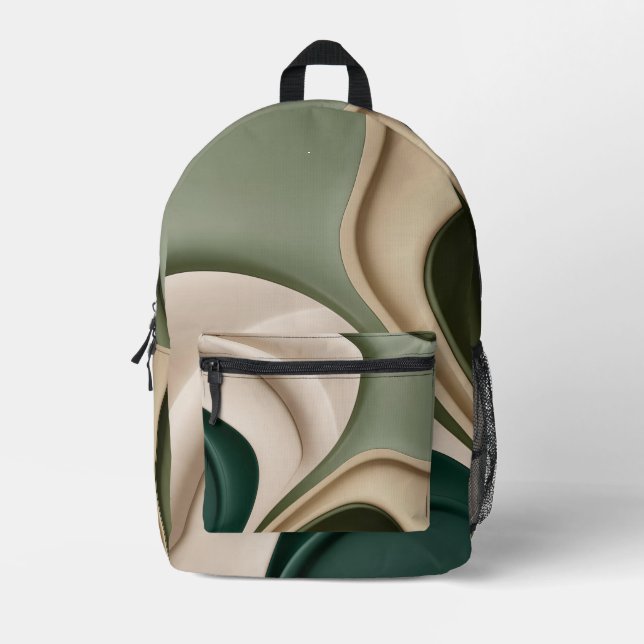 Rucksack in abstrakter Grafik (Vorderseite)