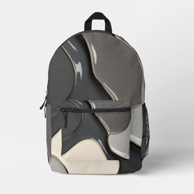 Rucksack in abstrakter Grafik (Vorderseite)