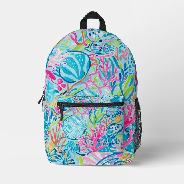 Rucksack in stylischer Grafik (Vorderseite)