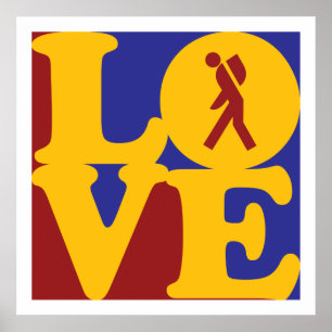 Rucksack-Liebe Poster