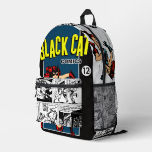 Rucksack mit Black Cat Comics aus den 1940ern