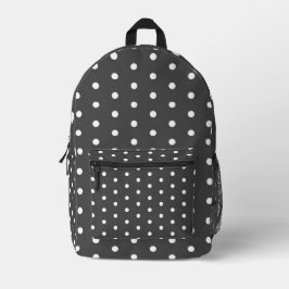 Rucksack mit Holzkohle und weißen Tupfen – Urban E