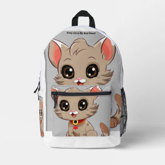Rucksack mit niedlichem Katzenbild