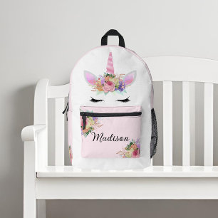 Rucksack mit rosa Blumenmuster