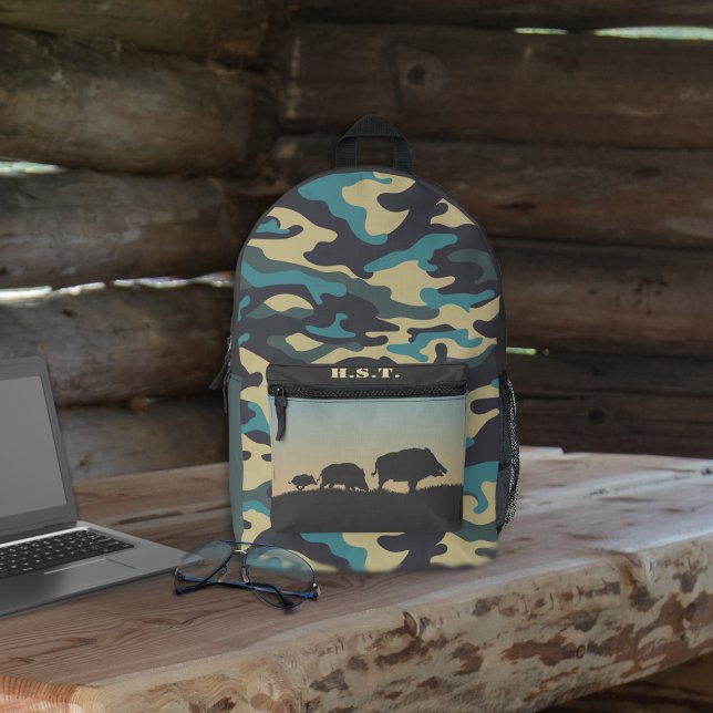 Rucksack mit Wild Boar und Camouflage (Von Creator hochgeladen)