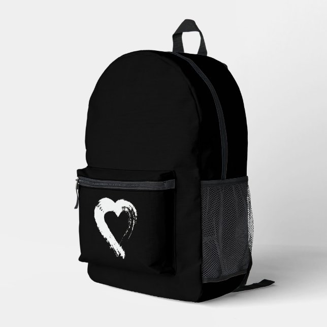 Rucksack Mond Herz  (Rückseitige Ecke Rechts)