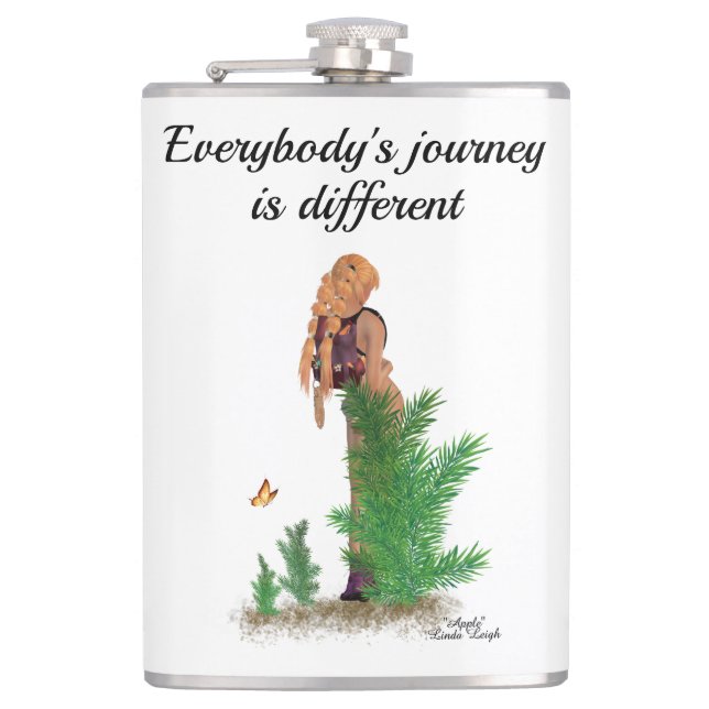 Rucksack Pinup Girl Drink Flasche Flachmann (Vorderseite)